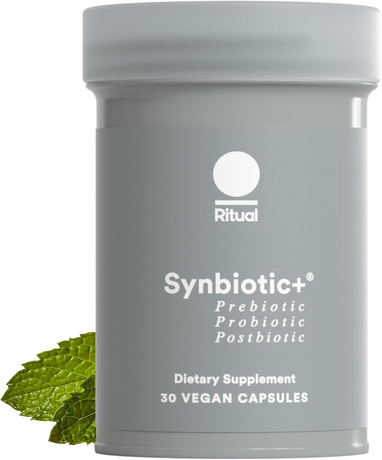 Ritual Synbiotic+ 3-in-1 Probiotic Supplement - 30 Capsules - 30 Servings | Probiotic, Prebiotic, Postbiotic - Women and Men